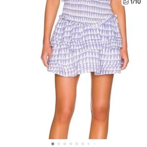Cleobella Lavender Geometric Mini Skirt